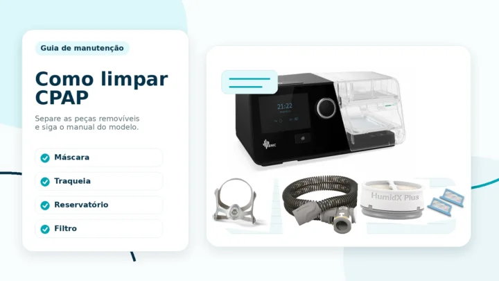 como limpar CPAP
