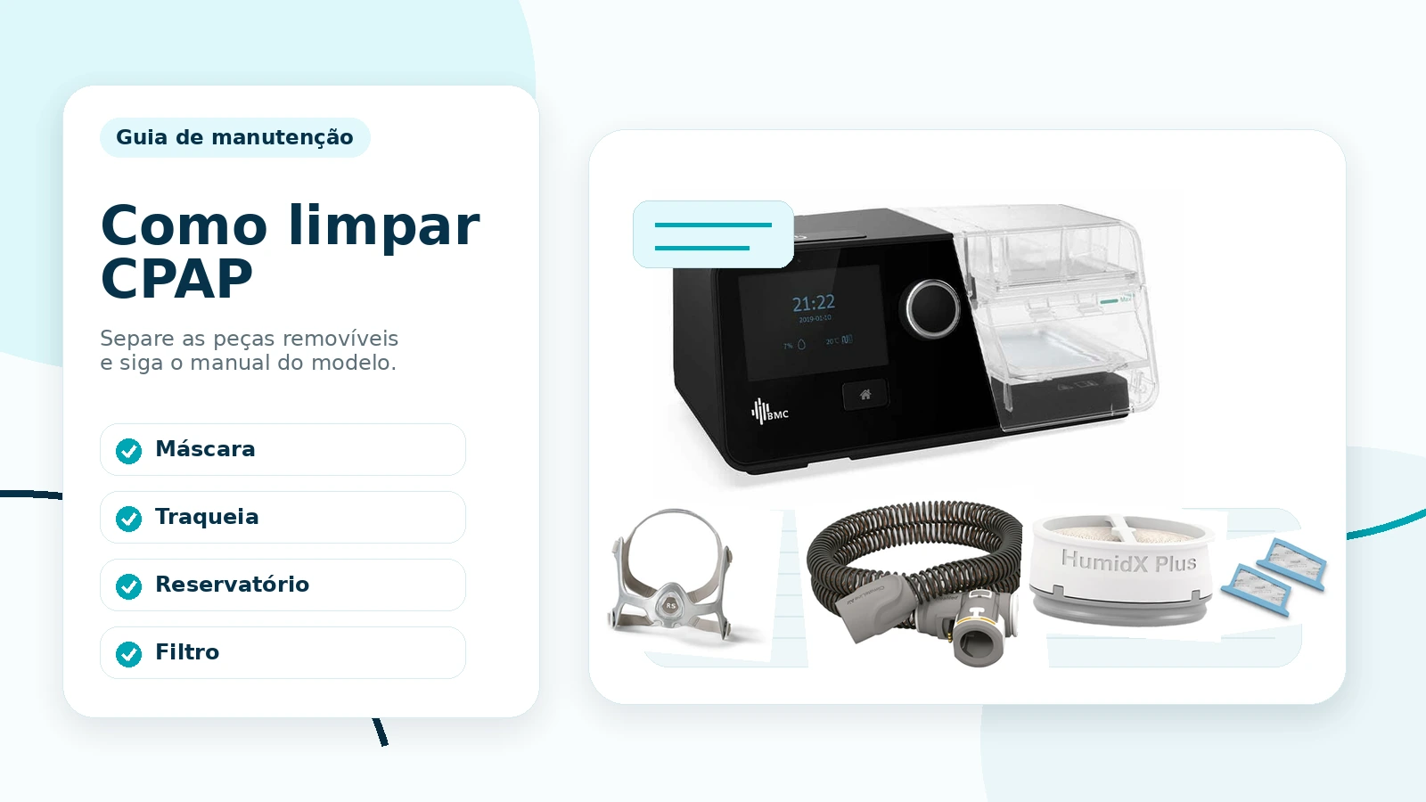 como limpar CPAP
