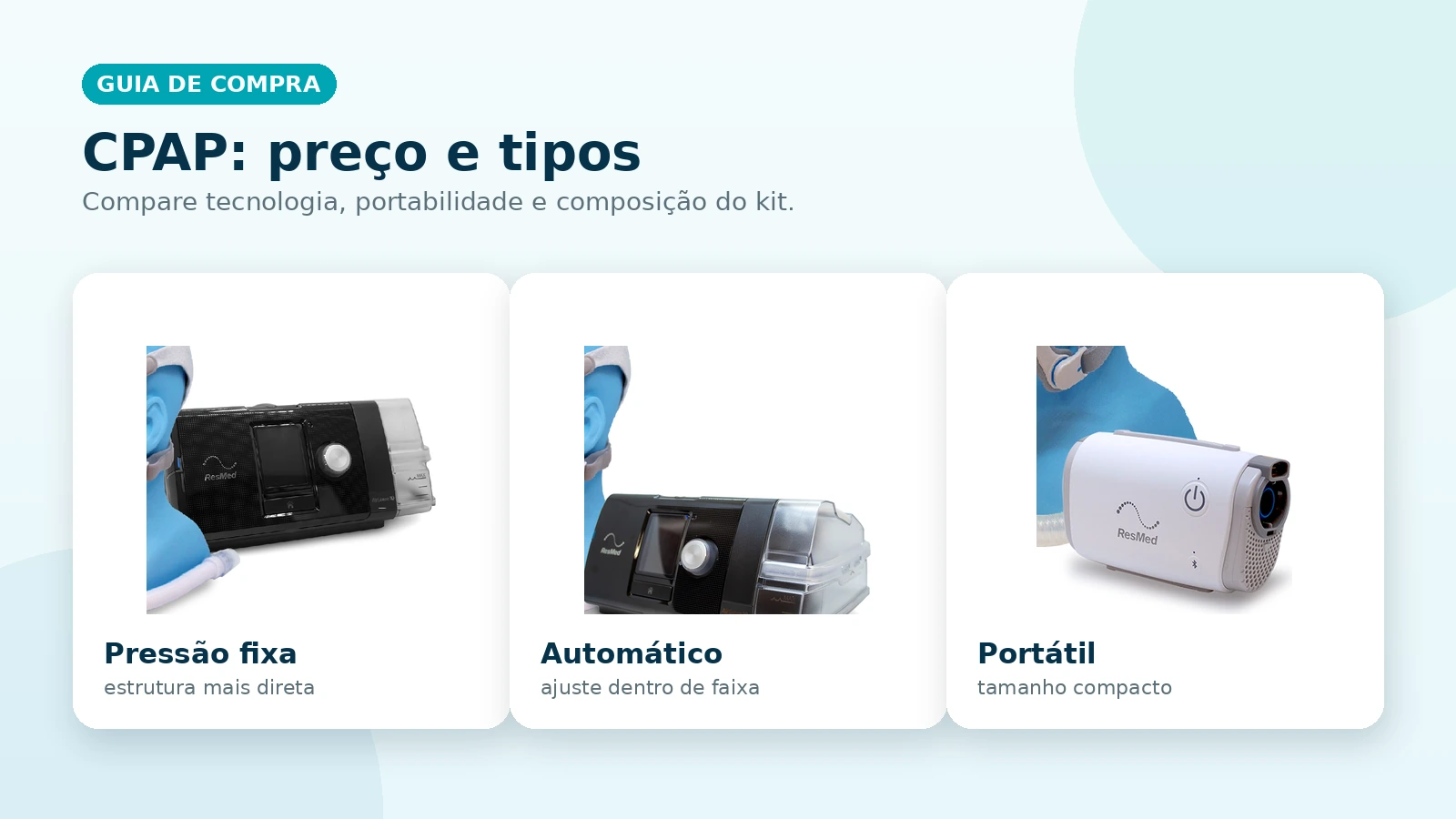 CPAP preço: compare aparelhos, kits e custos antes de comprar