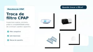 Quando trocar o filtro do CPAP Sinais, frequência e cuidados