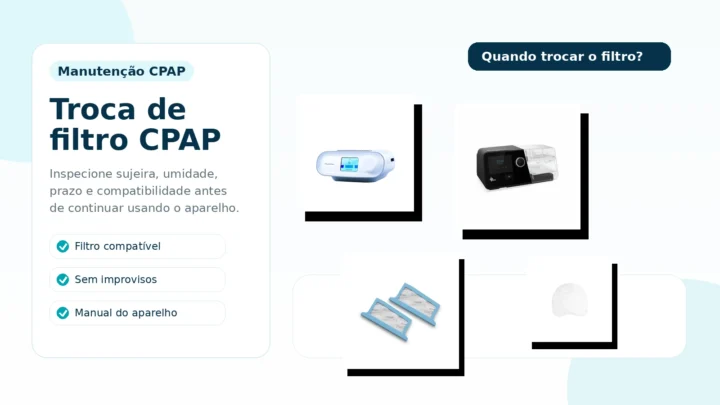 Quando trocar o filtro do CPAP Sinais, frequência e cuidados