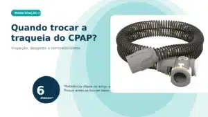 Quando trocar a traqueia do CPAP com tubo ClimateLine real e referência de manutenção